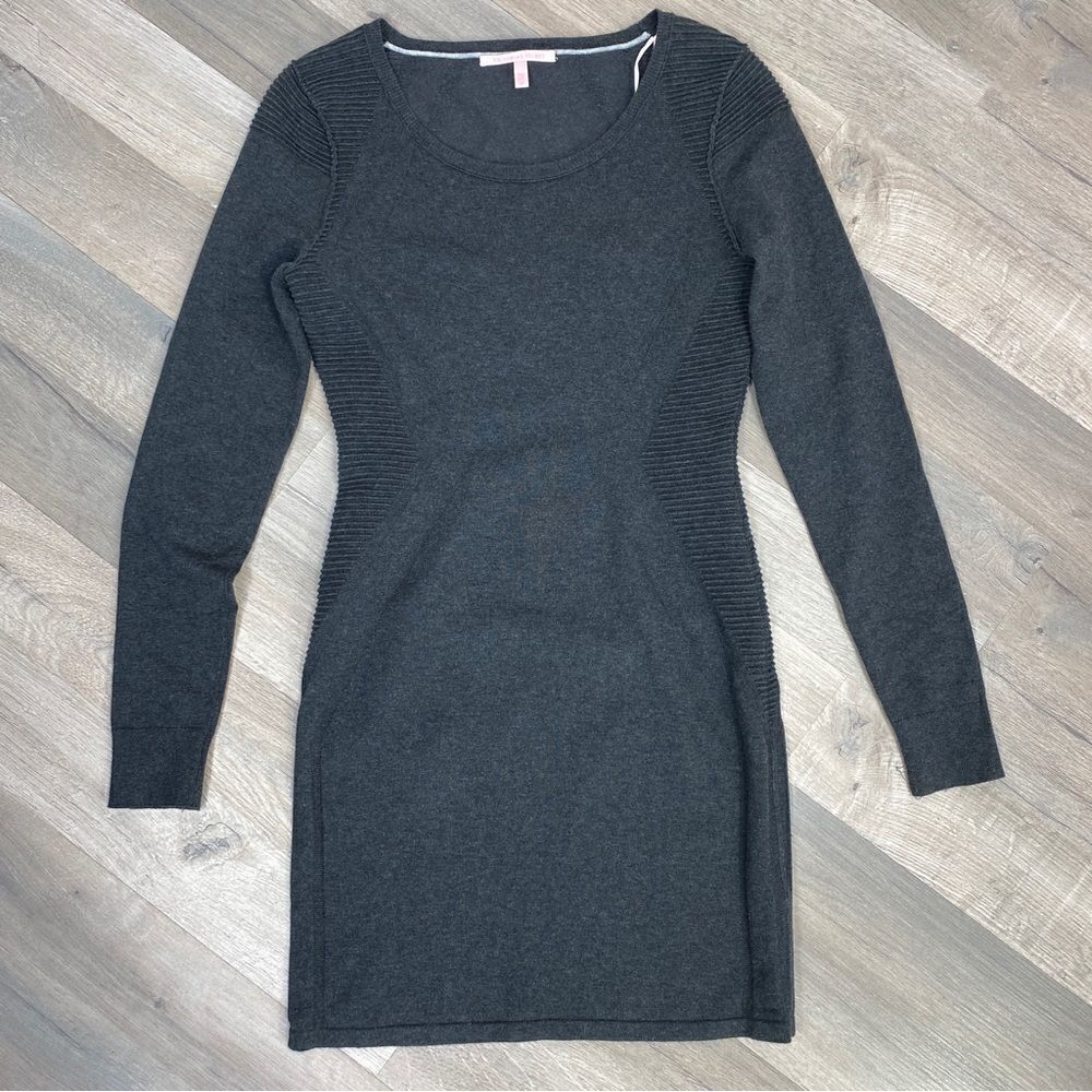 Victoria’s Secret Knit Sweater‎ Sheath Mini Dress Gray Small Y2K Bodycon
